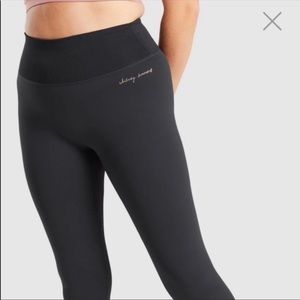 NWT Gymshark X Whitney Simmons Rib Waist Leggings - Black